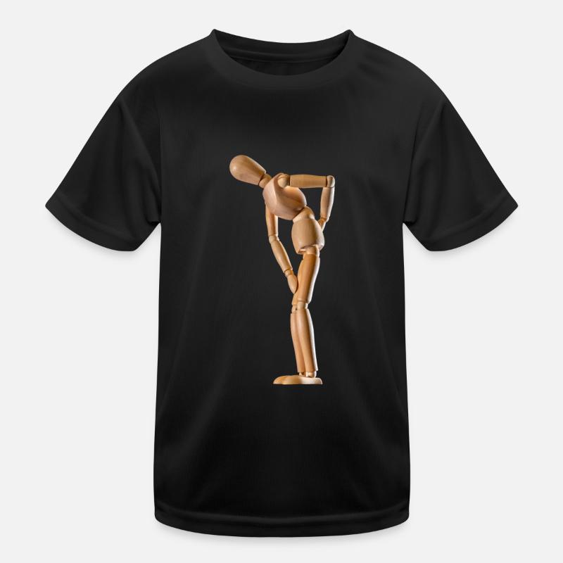 Backache - Kids Functional T-Shirt - black