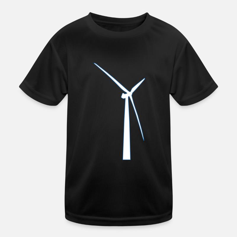 windmill windmuehle wind turbine windrad9 Kinder Funktions-T-Shirt