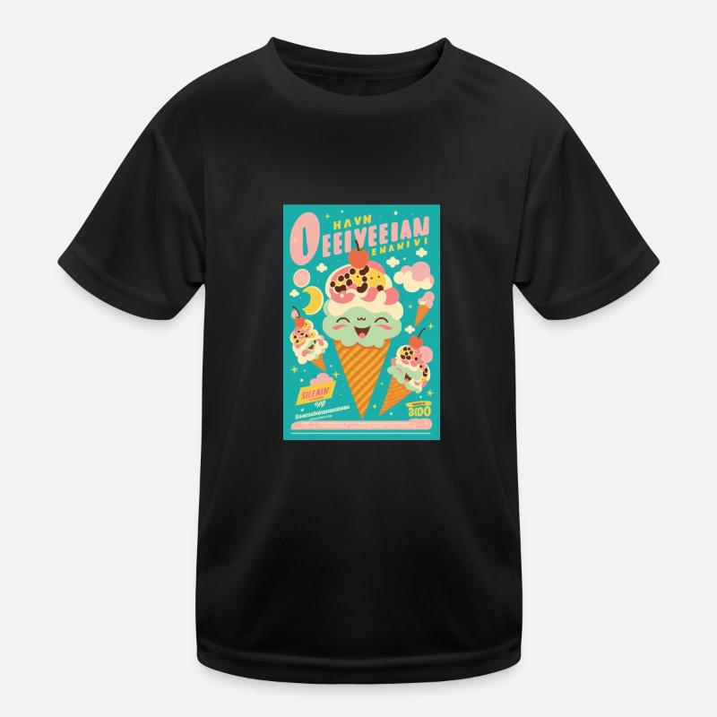 Eiscreme-Stil Kinder Funktions-T-Shirt