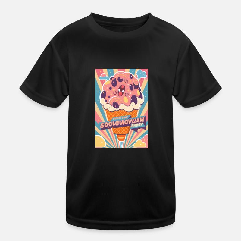 Eiscreme-Stil Kinder Funktions-T-Shirt