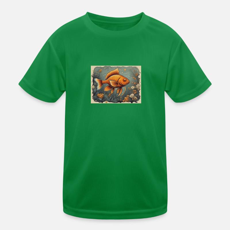 gold fish Kids Functional T-Shirt