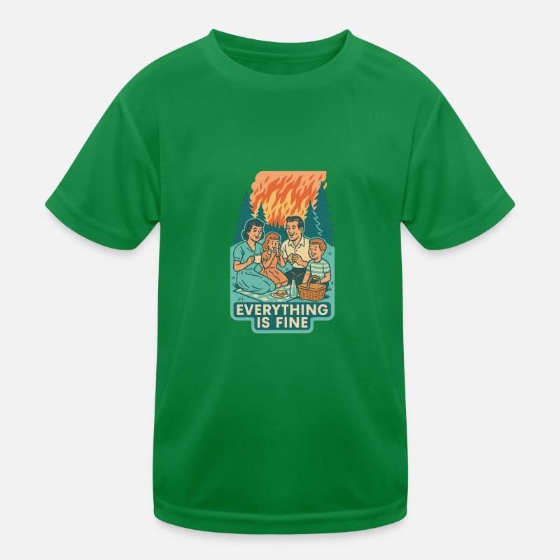 Climate Crisis & Ignorance Kids Functional T-Shirt