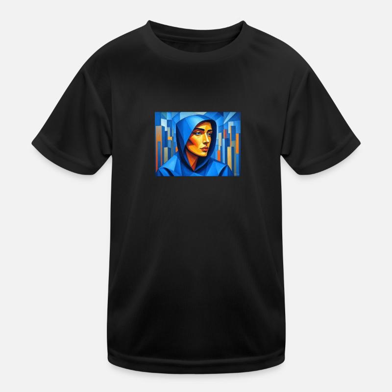 Gesicht Kubismus Kinder Funktions-T-Shirt