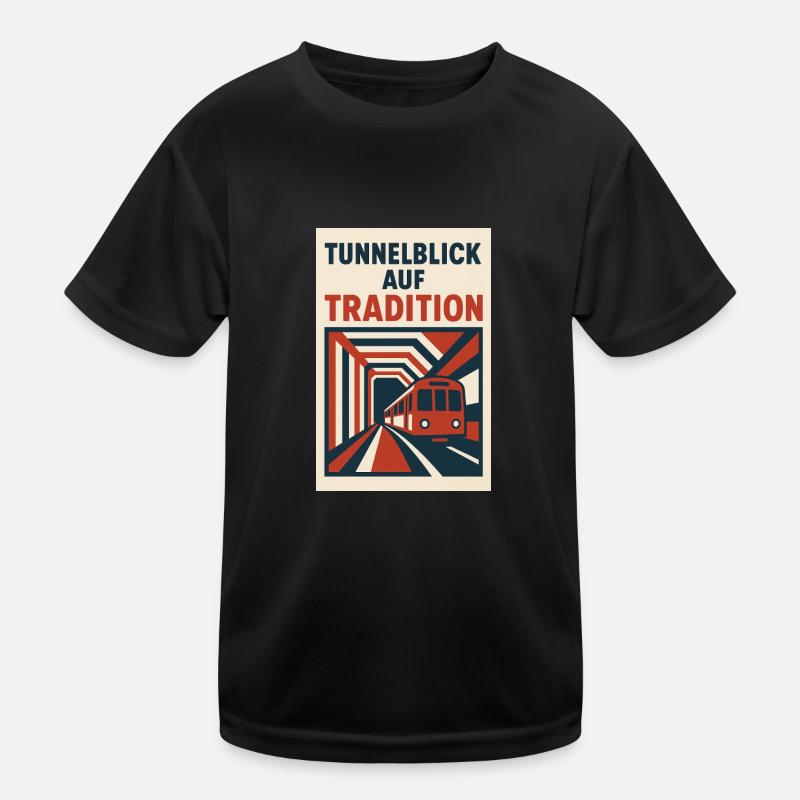 Tunnelblick auf Tradition U Bahn Kinder Funktions-T-Shirt