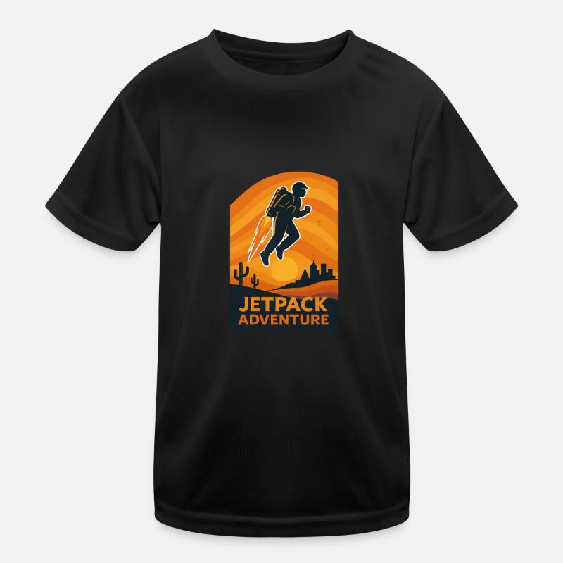 Jetpack Adventure Kinder Funktions-T-Shirt