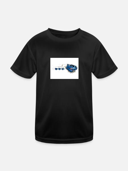 Sub Design - T-shirt sport Enfant - noir - Devant