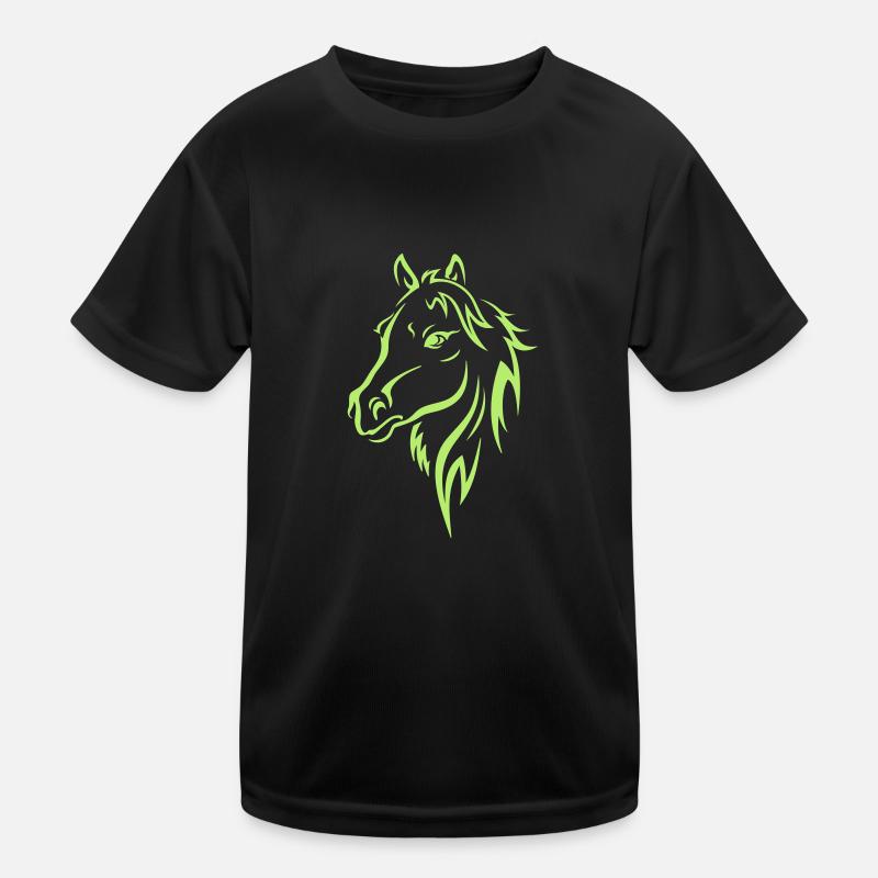 HORSE HEAD Kinder Funktions-T-Shirt
