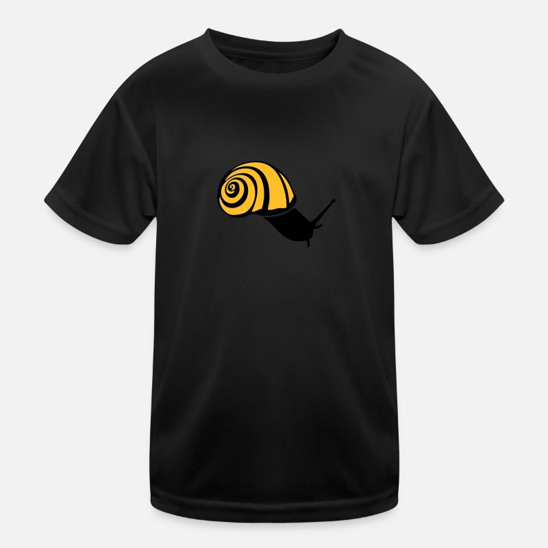 snail snail snail schnecke lumaca2 - Kids Functional T-Shirt - black