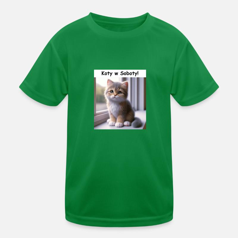 Kätzchen Kinder Funktions-T-Shirt