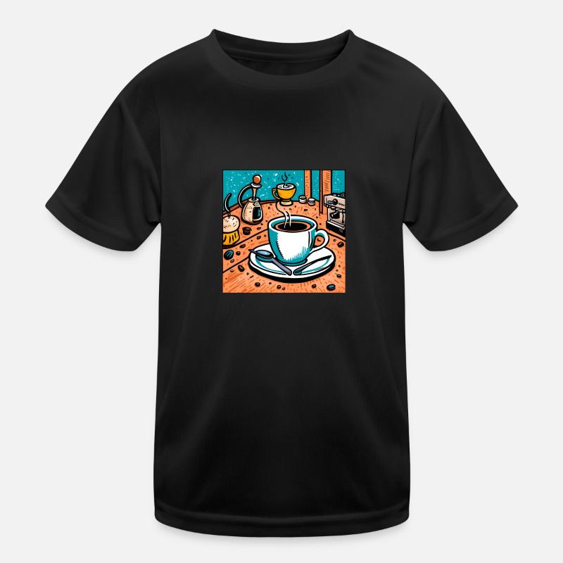Coffee lover Kids Functional T-Shirt