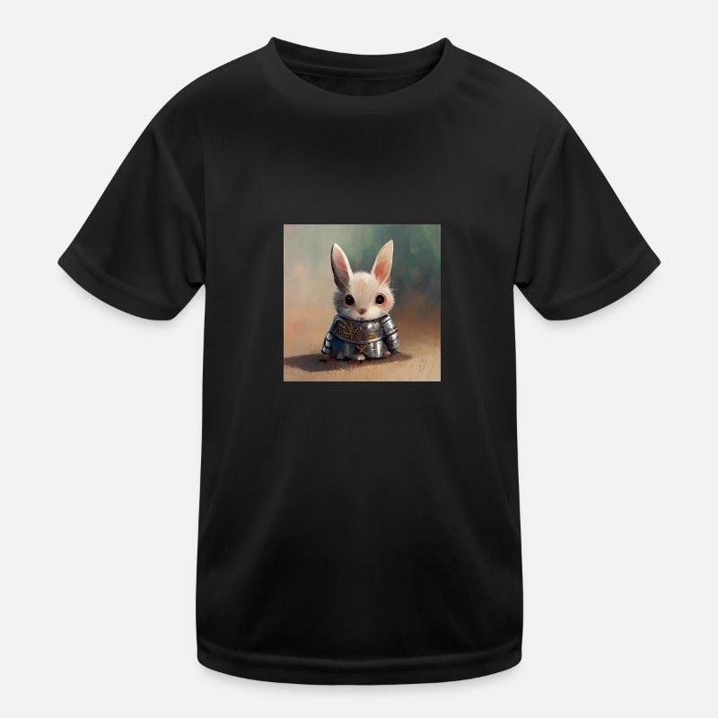 Mignon Lapin Chevalier 2 Hase T-shirt sport Enfant