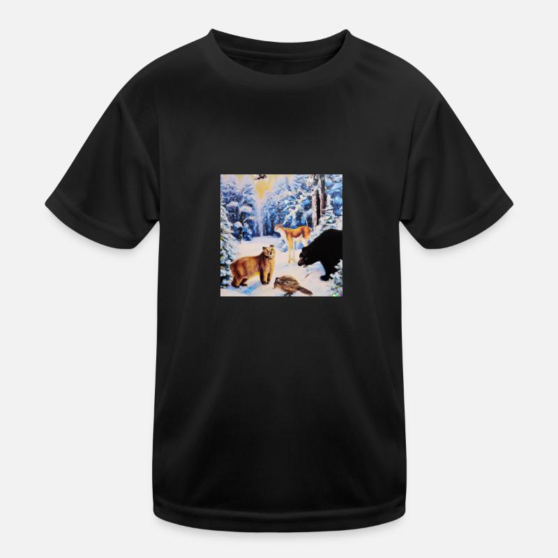 Forest animals Kids Functional T-Shirt