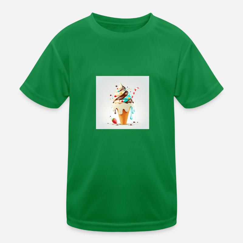 Cornet de glace cartoon T-shirt sport Enfant