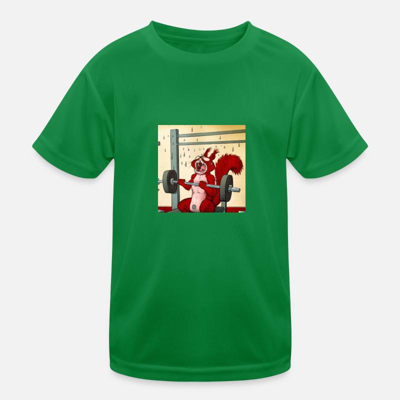 SQRRLD - Squirrel's Bench Press Accident 05 Kinder Funktions-T-Shirt