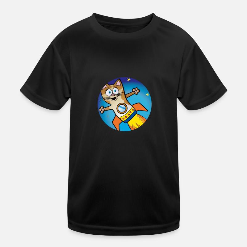 Chat fusée T-shirt sport Enfant