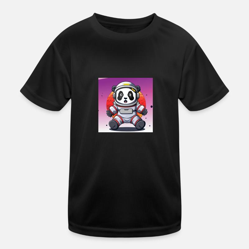 Panda Astronaut Kinder Funktions-T-Shirt