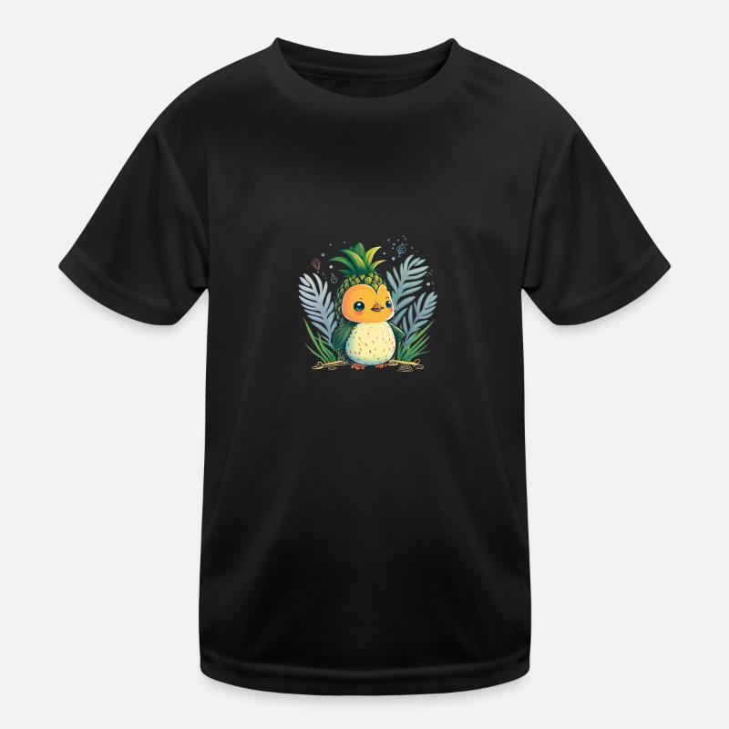Pineapple Penguin Kinder Funktions-T-Shirt