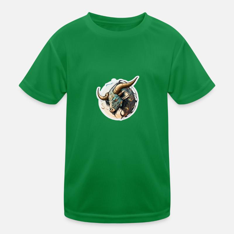 Stier Büffel Kinder Funktions-T-Shirt