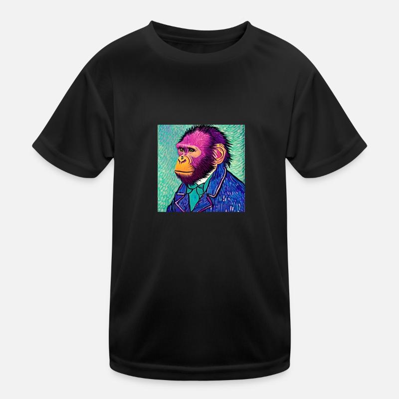 Singe van gogh T-shirt sport Enfant