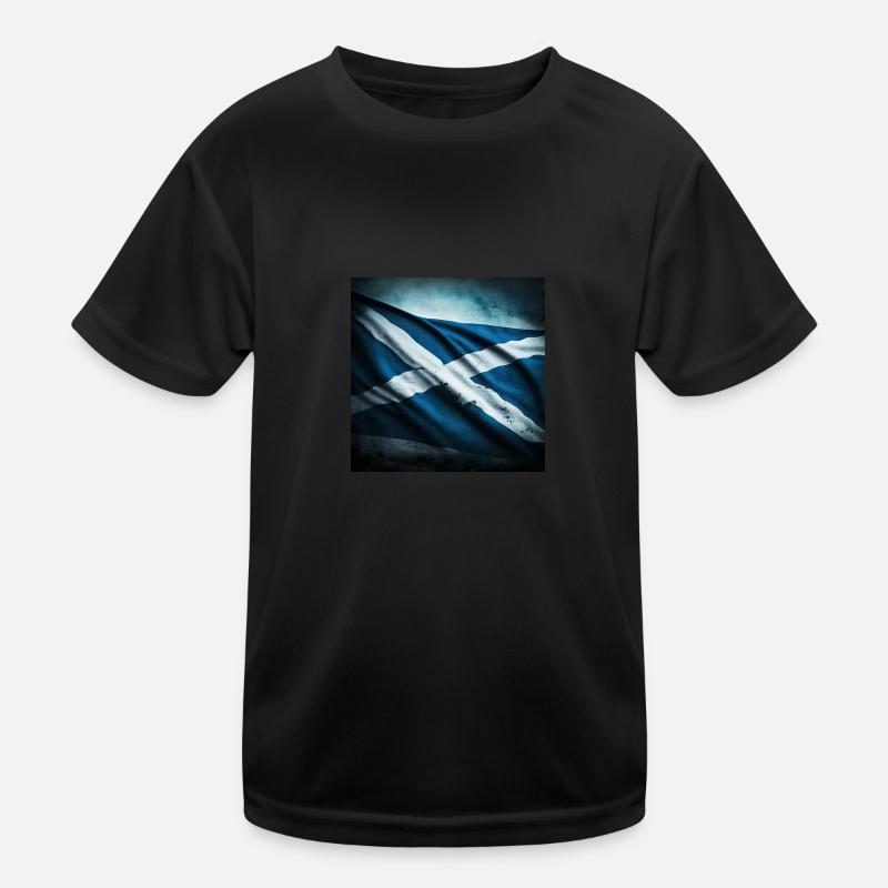 Scotland Flag Flag Kids Functional T-Shirt