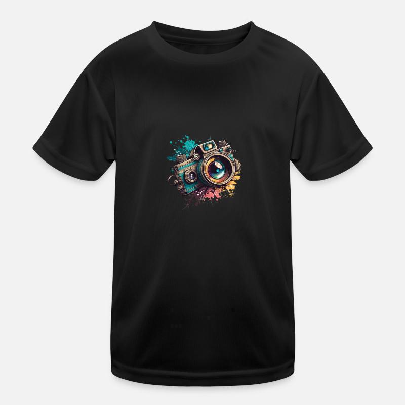 Kamera Motiv Kinder Funktions-T-Shirt