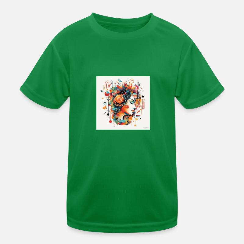 Retro Rhythms : une ode à la musique T-shirt sport Enfant