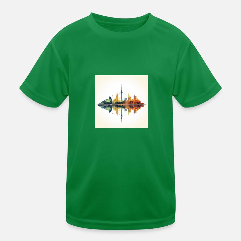 Dusseldorf Skyline Kids Functional T-Shirt