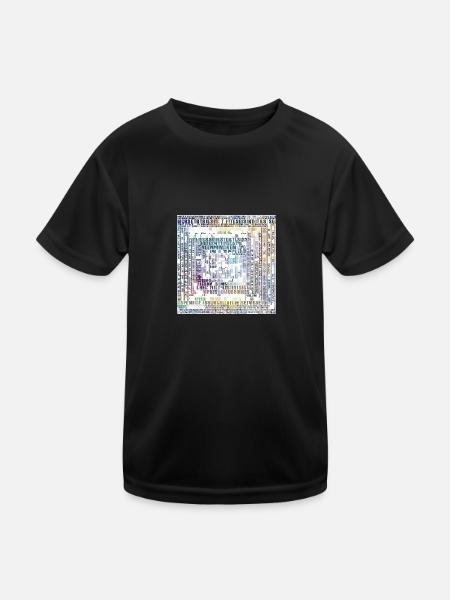 zeitloser stiel - Kinder Funktions-T-Shirt - Schwarz - Vorne