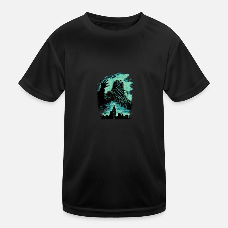 Monstre in der Stadt Kinder Funktions-T-Shirt