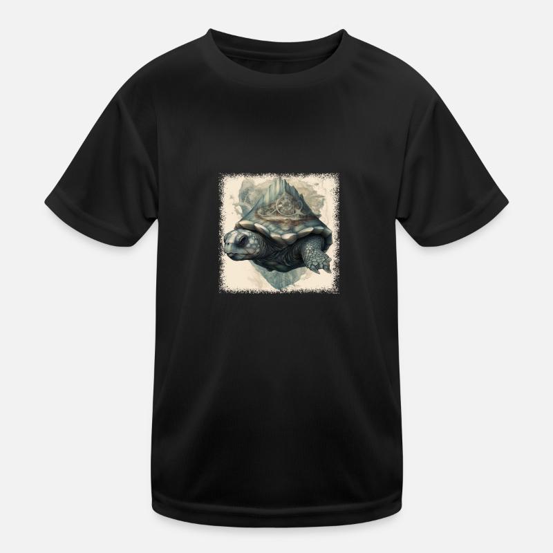 plongée présent tortue bleue citation drôle canard T-shirt sport Enfant