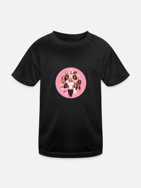Empowerment Mode: Frauenpower mit Diversität - Kinder Funktions-T-Shirt - Schwarz - Vorne