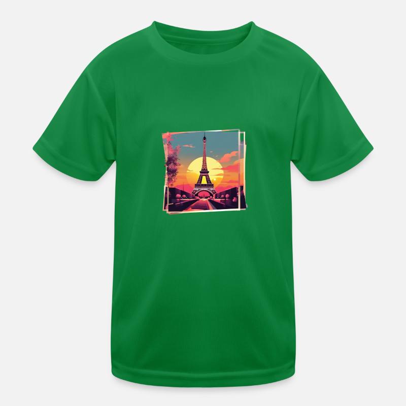 Tour Eiffel T-shirt sport Enfant