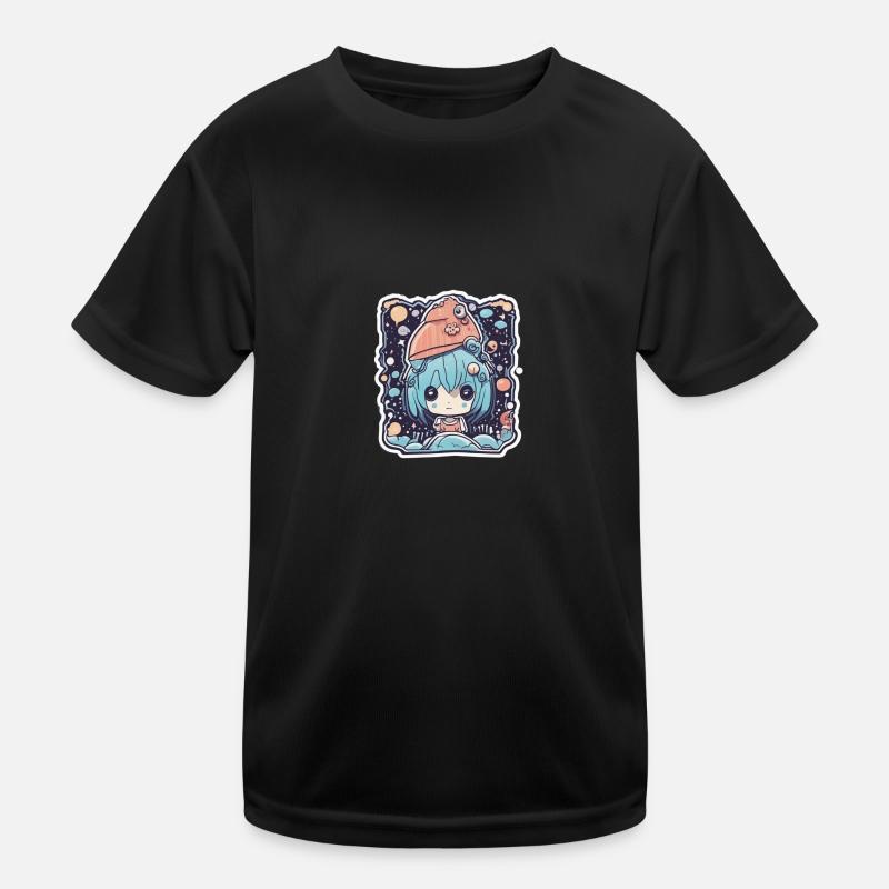 Weltall Mädchen Kinder Funktions-T-Shirt