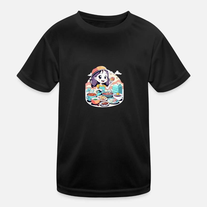 Chibi Cooking T-shirt sport Enfant