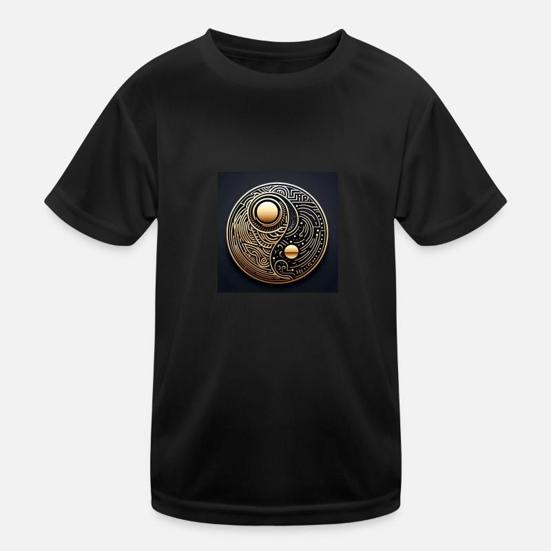 Vintage Jing and Jang Kids Functional T-Shirt
