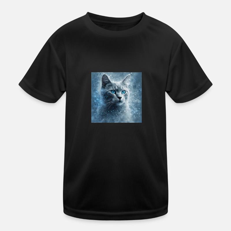 Cat Nebula Kids Functional T-Shirt