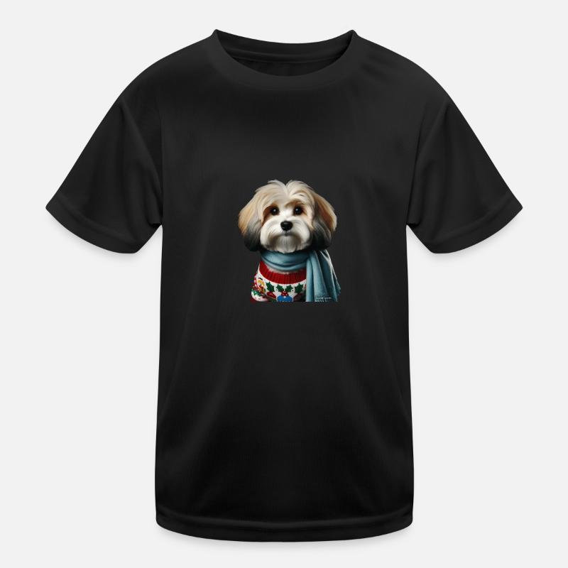 Havanese Weihnachten Kinder Funktions-T-Shirt