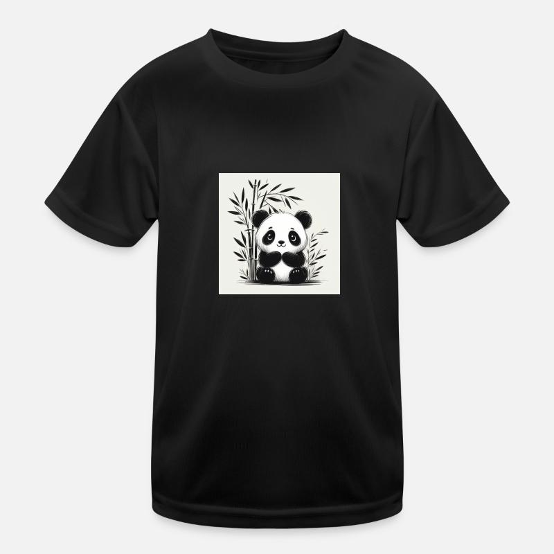 Panda mignon T-shirt sport Enfant