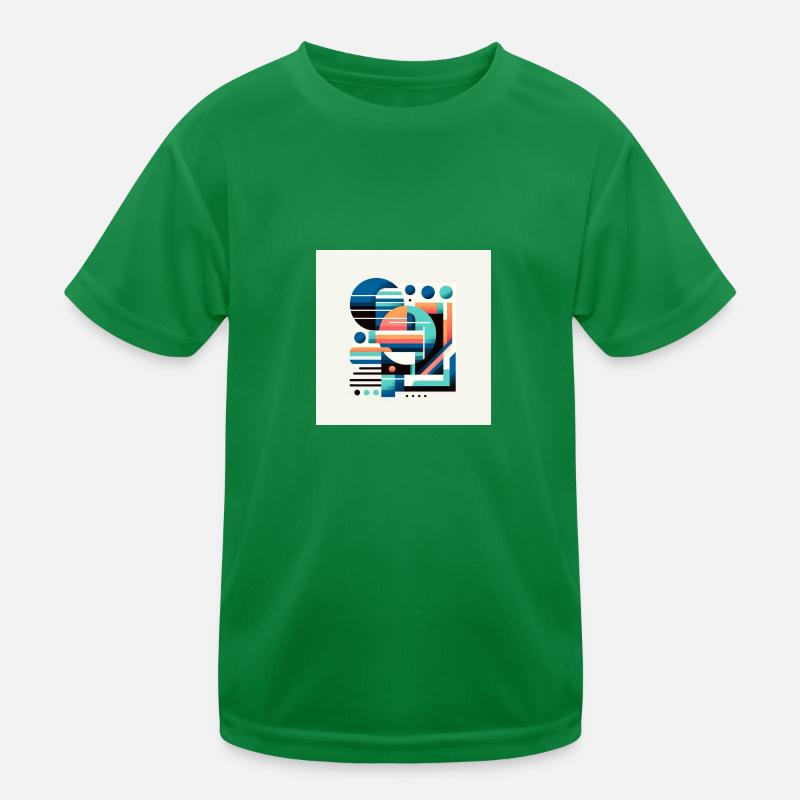 Futuristic geometry Kids Functional T-Shirt