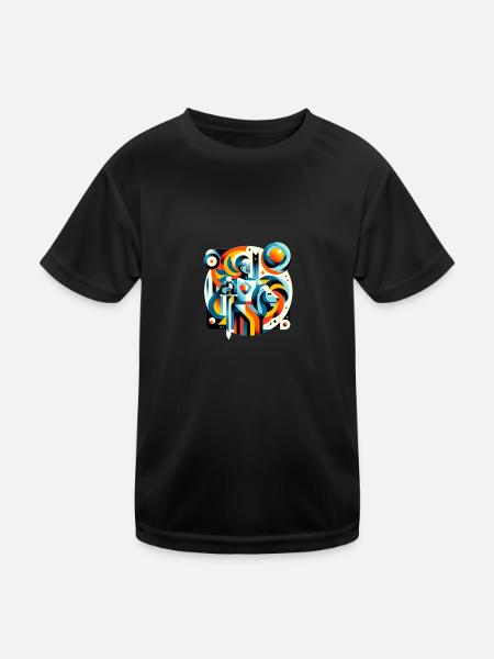 Gareth - Kids Functional T-Shirt - black