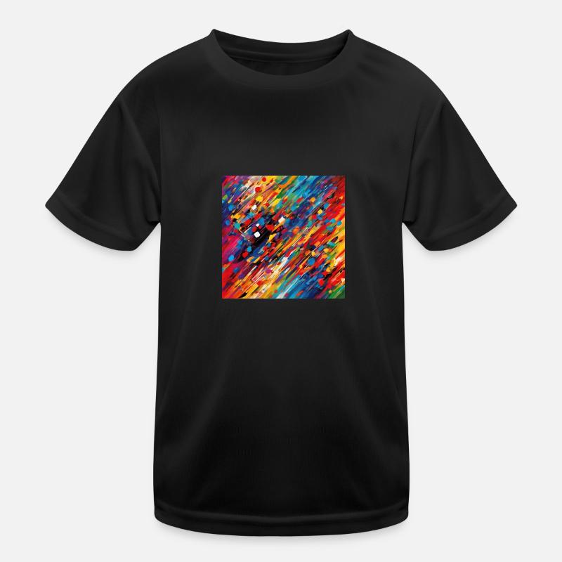 Strokes In Motion Kids Functional T-Shirt