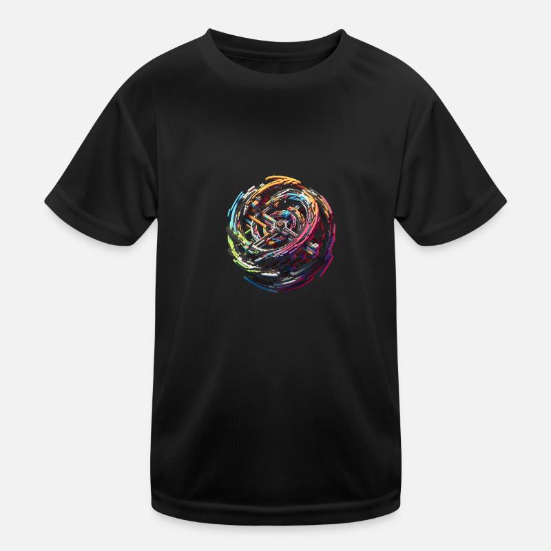 Voxel Infinity Labyrinth Kinder Funktions-T-Shirt