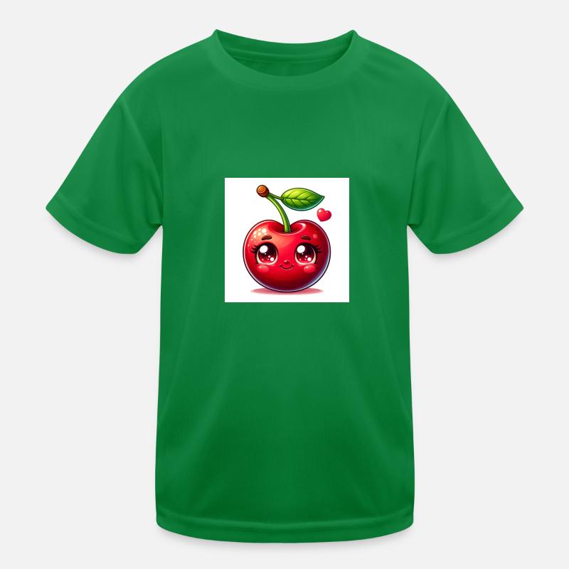 Kirsche Kinder Funktions-T-Shirt