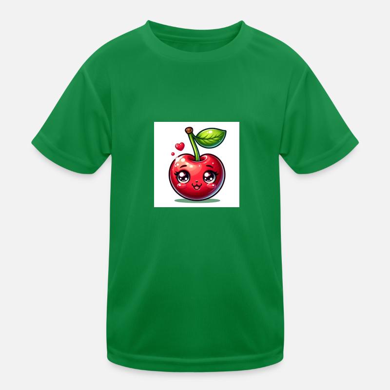 Kirsche Kinder Funktions-T-Shirt