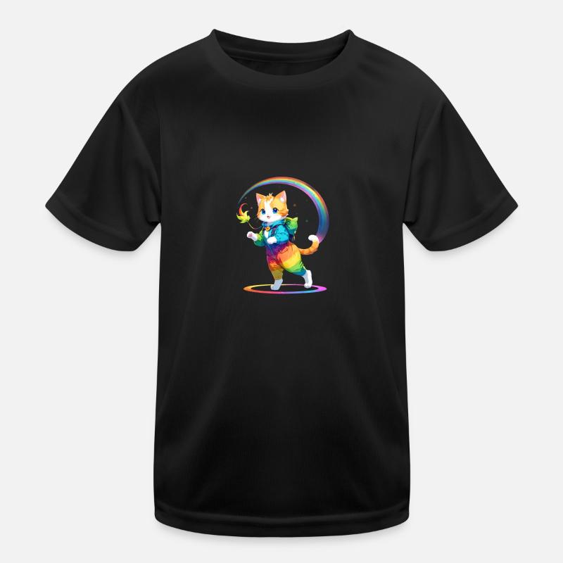 RainbowCat Kids Functional T-Shirt