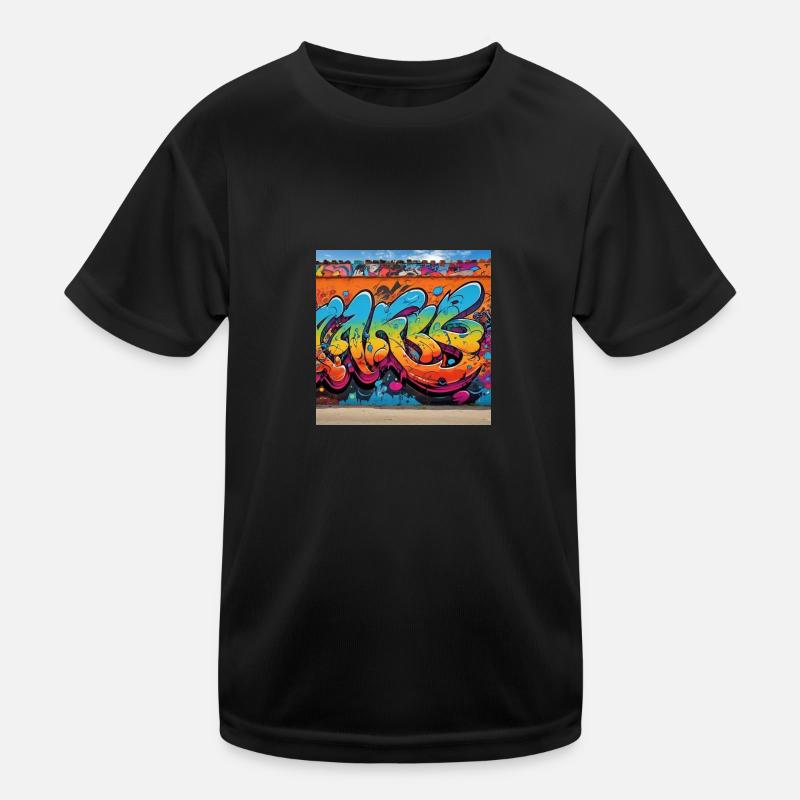 Graffiti Kinder Funktions-T-Shirt