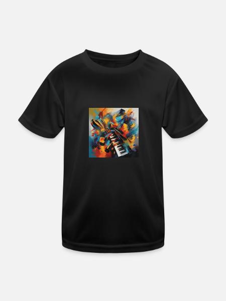 Symphony of Colours - Kids Functional T-Shirt - black - Front
