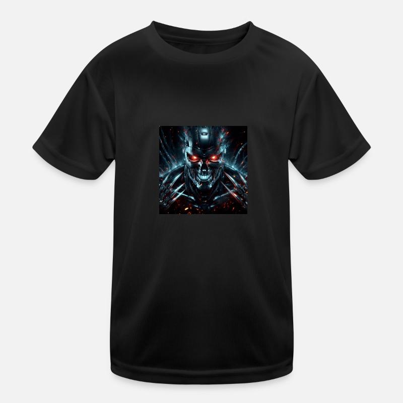 Cyborg Hyperrealism with Claws Kids Functional T-Shirt