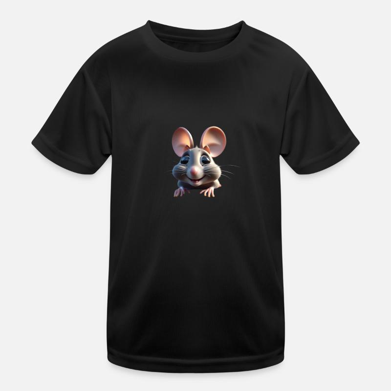 Mouse 1 - Kids Functional T-Shirt - black