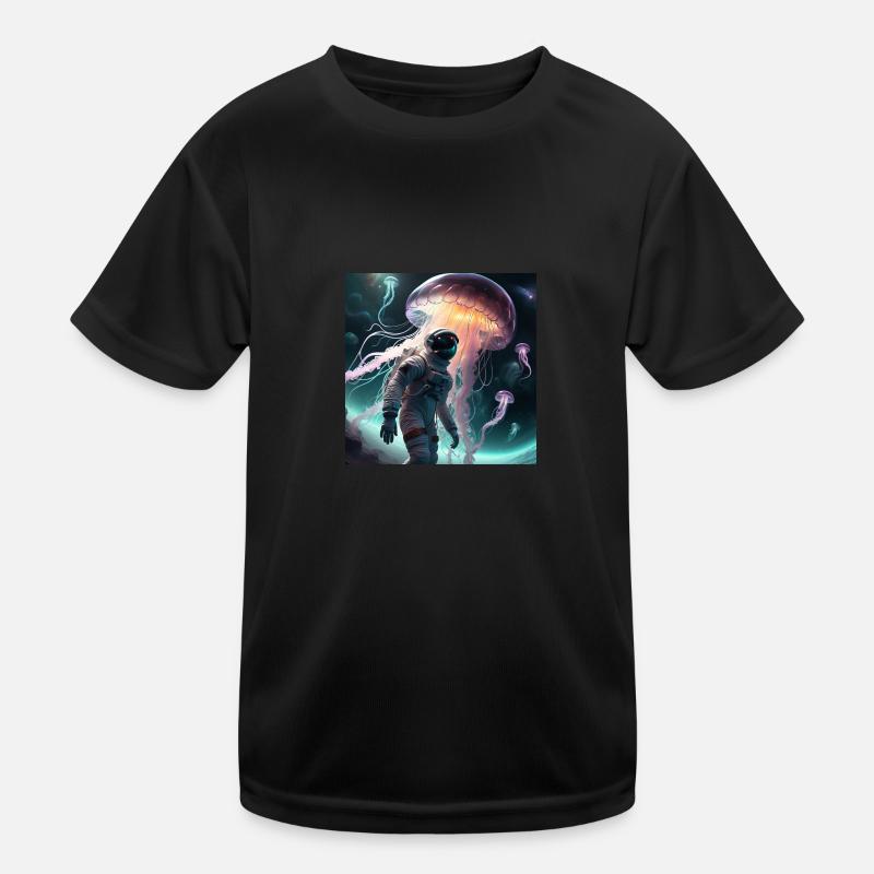 Stella Oceanus Discovering Space Jellyfish Kids Functional T-Shirt